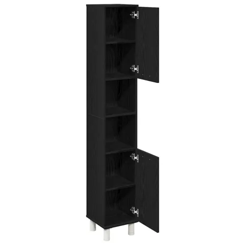 Kupaonski ormar Crni hrast 30 x 30 x 179 cm Konstruirano drvo - Crni hrast Cijena