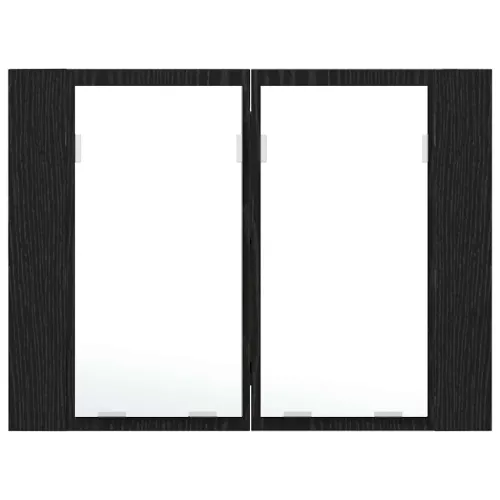 Kupaonski ormar s ogledalom Crni hrast 60 x 12 x 45 cm - Crni hrast Cijena