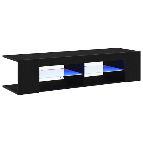 TV ormar 135 x 39 x 30 cm Crni hrast Konstruirano drvo - Crni hrast Cijena
