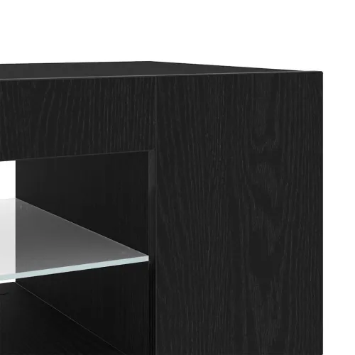 TV ormar 135 x 39 x 30 cm Crni hrast Konstruirano drvo - Crni hrast Cijena