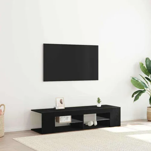 TV ormar 135 x 39 x 30 cm Crni hrast Konstruirano drvo - Crni hrast Cijena