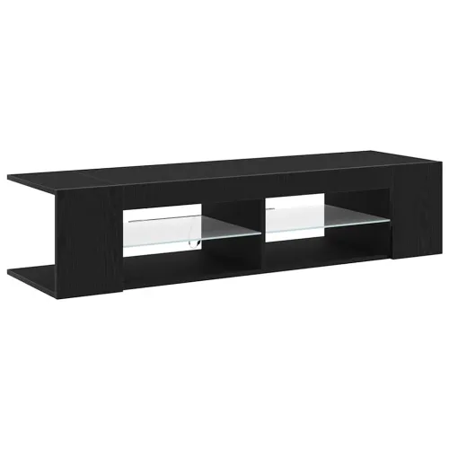 TV ormar 135 x 39 x 30 cm Crni hrast Konstruirano drvo - Crni hrast Cijena