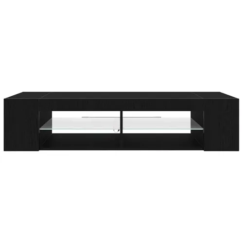 TV ormar 135 x 39 x 30 cm Crni hrast Konstruirano drvo - Crni hrast Cijena