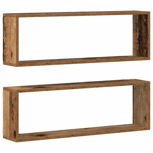 Police na zidu 2 kom. Staro drvo 80 x 15 x 26 cm - Staro drvo 80 x 15 x 26,5 cm 2 Cijena