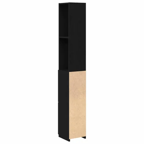Kupaonski ormar Crni hrast 25 x 25 x 170 cm Konstruirano drvo - Crni hrast Cijena