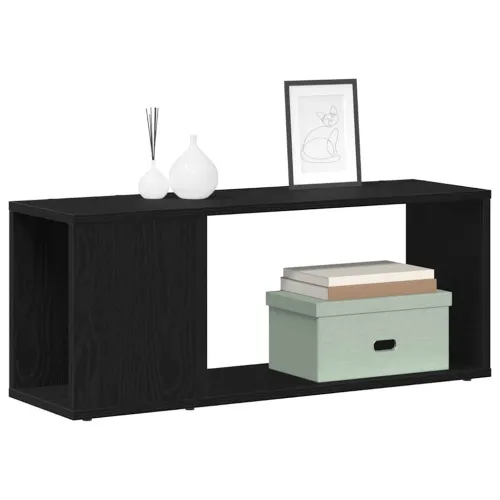 Set TV komoda 80 x 24 x 32 cm Crni hrast Konstruirano drvo - Crni hrast 80 x 24 x 32 cm Cijena