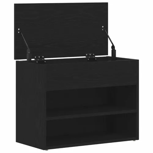 Klupa za cipele 60 x 30 x 45 cm Konstruirano drvo Crni hrast - Crni hrast 60 x 30 x 45 cm Cijena