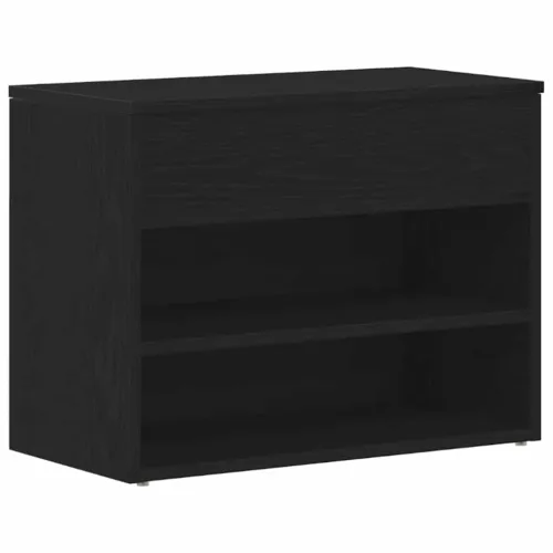 Klupa za cipele 60 x 30 x 45 cm Konstruirano drvo Crni hrast - Crni hrast 60 x 30 x 45 cm Cijena
