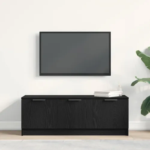 TV ormar 102 x 35 x 36,5 cm Crni hrast Konstruirano drvo - Crni hrast Cijena