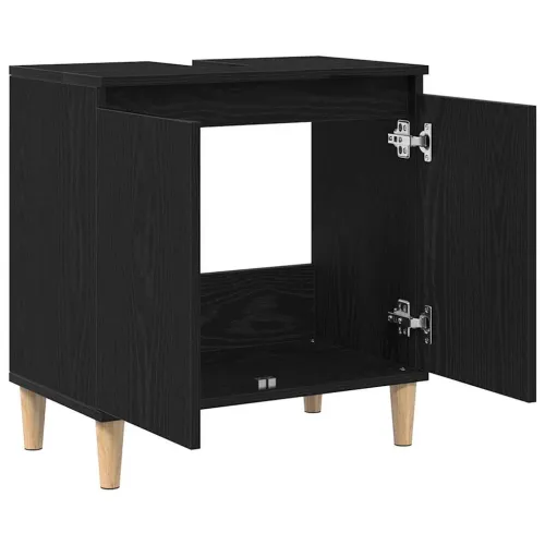 Kupaonski ormarić za sudoper Crni hrast 58 x 33 x 60 cm - Crni hrast Cijena