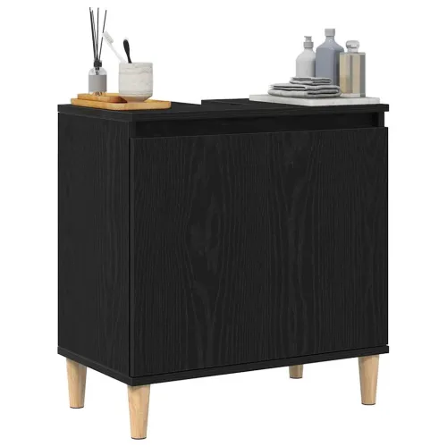 Kupaonski ormarić za sudoper Crni hrast 58 x 33 x 60 cm - Crni hrast Cijena