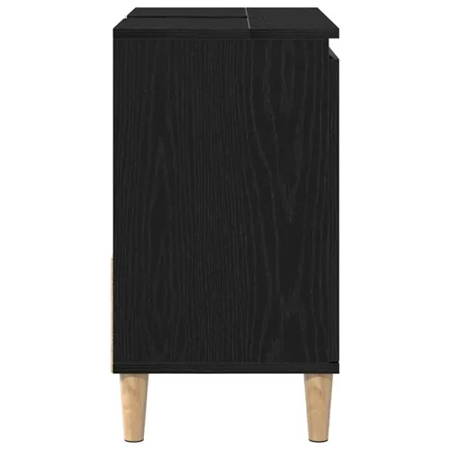 Kupaonski ormar Crni hrast 65 x 33 x 60 cm Konstruirano drvo - Crni hrast Cijena