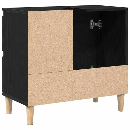 Kupaonski ormar Crni hrast 65 x 33 x 60 cm Konstruirano drvo - Crni hrast Cijena