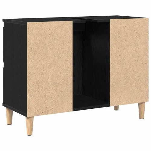 Kupaonski ormarić za sudoper Crni hrast 80 x 33 x 60 cm - Crni hrast Cijena