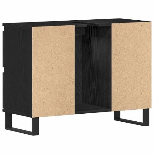 Kupaonski ormar Crni hrast 80 x 33 x 60 cm Konstruirano drvo - Crni hrast Cijena