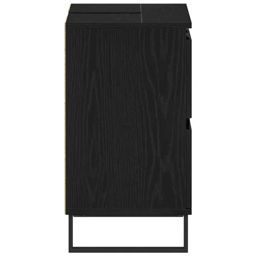 Kupaonski ormar Crni hrast 80 x 33 x 60 cm Konstruirano drvo - Crni hrast Cijena
