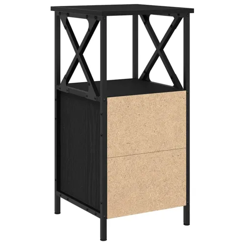 Noćni ormar Crni hrast 34 x 35,5 x 70 cm Konstruirano drvo - Crni hrast 1 Cijena