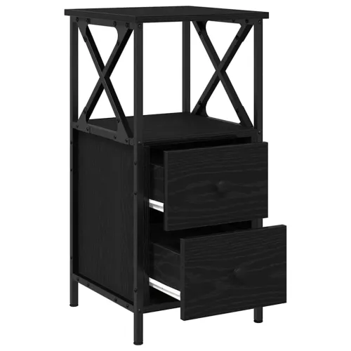 Noćni ormar Crni hrast 34 x 35,5 x 70 cm Konstruirano drvo - Crni hrast 1 Cijena