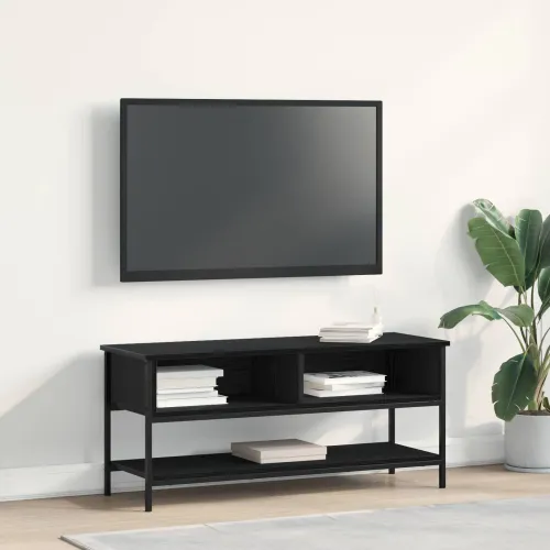 Set TV komoda 100 x 35 x 45 cm Crni hrast Konstruirano drvo - Crni hrast Cijena