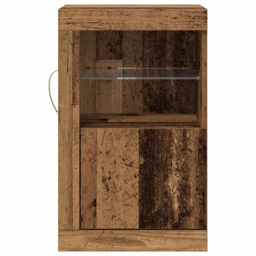 LED komoda 41 x 37 x 67 cm Konstruirano drvo Staro drvo - Staro drvo 1 Cijena