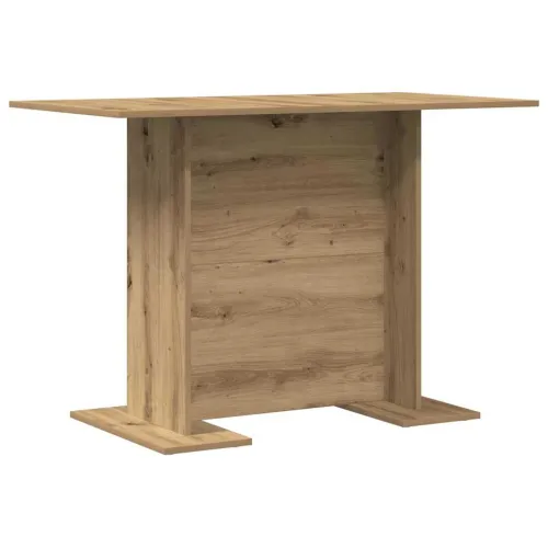 Stol za objedovanje 110 x 60 x 75 cm Konstruirano drvo - Zanatski hrast Dvo panelna kombinirana stolna površina Cijena