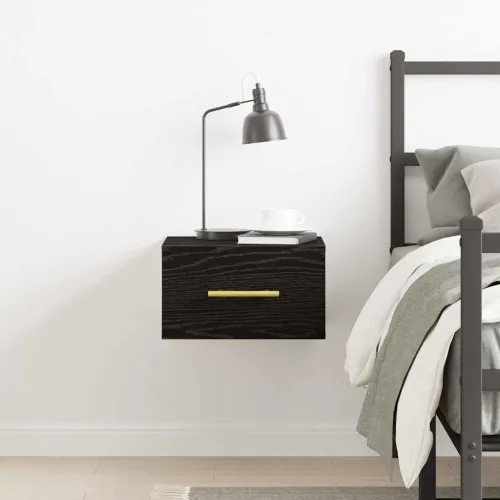 Noćni ormar 35 x 35 x 20 cm Konstruirano drvo Crni hrast - Crni hrast 1 Cijena