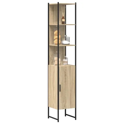 Kupaonski ormar Sonoma 33 x 33 x 185,5 cm Konstruirano drvo - sonoma hrast Cijena