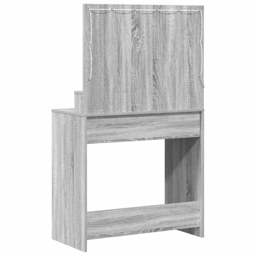 Toaletni stol Siva Sonoma 79 x 41 x 135 cm Konstruirano drvo - 79 x 41 x 135 cm Sivi hrast sonoma Cijena