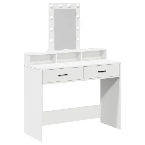 Toaletni stol Bijelo 100 x 41 x 140 cm Konstruirano drvo - 100 x 41 x 140 cm Bijelo Cijena
