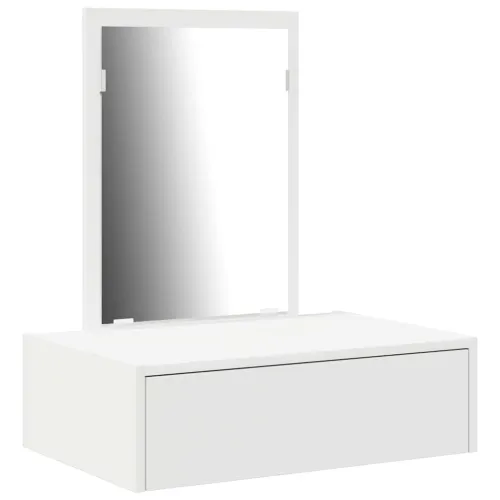 Toaletni stol Bijelo 60 x 40 x 70 cm Konstruirano drvo - 60 x 40 x 70 cm Bijeli bez LED svjetala Cijena