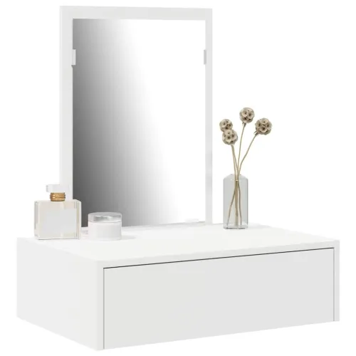 Toaletni stol Bijelo 60 x 40 x 70 cm Konstruirano drvo - 60 x 40 x 70 cm Bijeli bez LED svjetala Cijena