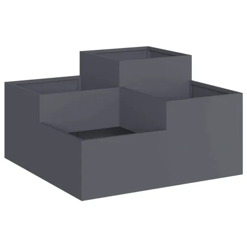 Vrtna saksija Antracit 80 x 80 x 48 cm Čelik - Antracit 80 x 80 x 48 cm Cijena