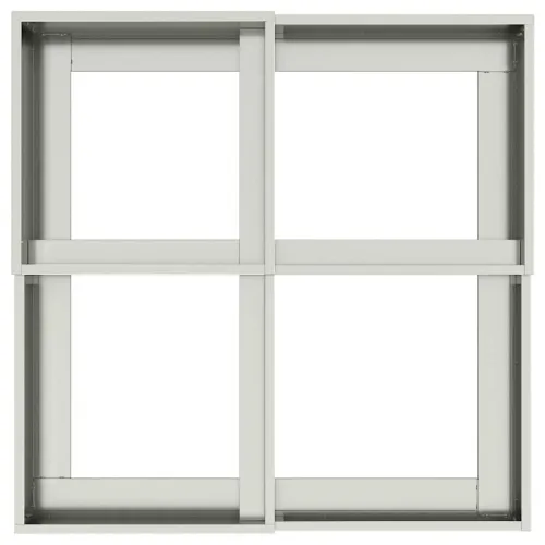 Vrtna saksija Srebrno 100 x 100 x 48 cm Pocinčani čelik - Pocinčani čelik 100 x 100 x 48 cm Cijena