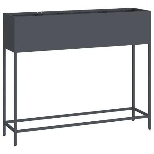 Povišeni Vrtni Planter Antracit 100 x 26 x 82 cm Čelik - Antracit 100 x 26 x 82 cm Cijena