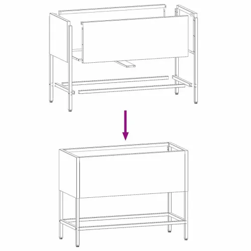 Povišeni Vrtni Planter Antracit 60 x 26 x 45 cm Čelik - Antracit 60 x 26 x 45 cm Cijena