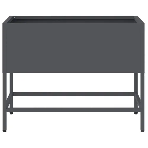 Povišeni Vrtni Planter Antracit 60 x 26 x 45 cm Čelik - Antracit 60 x 26 x 45 cm Cijena