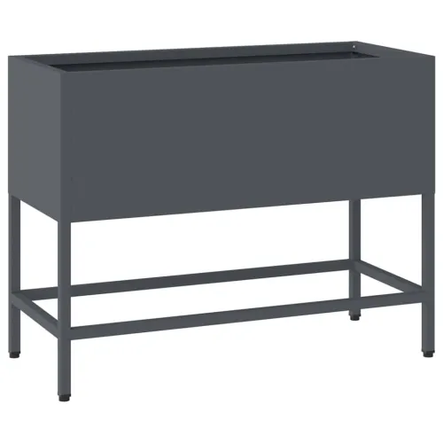 Povišeni Vrtni Planter Antracit 60 x 26 x 45 cm Čelik - Antracit 60 x 26 x 45 cm Cijena