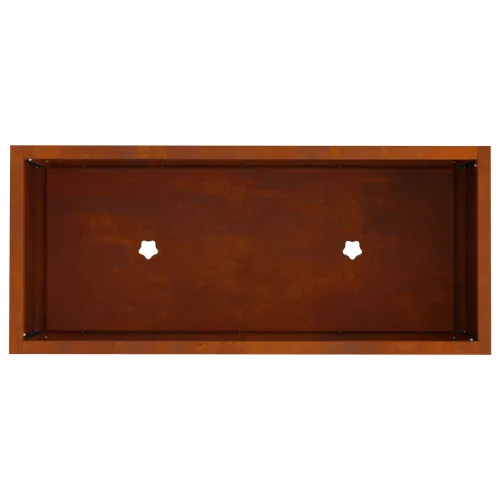 Povišeni Vrtni Planter Rđa 60 x 26 x 45 cm - Otporni čelik 60 x 26 x 45 cm Cijena