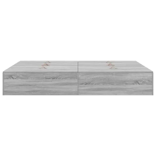 Krevet s ladicama Siva Sonoma 150 x 200 cm Konstruirano drvo - Sivi hrast sonoma 150 x 200 cm Cijena