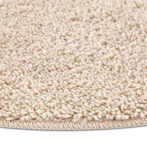 Protuklizni Shaggy Tepih Krem 160 x 160 cm PP - Krem Ø 160 cm Cijena