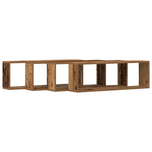 Police na zidu 4 kom. Staro drvo 80 x 15 x 26 cm - Staro drvo 80 x 15 x 26,5 cm 4 Cijena