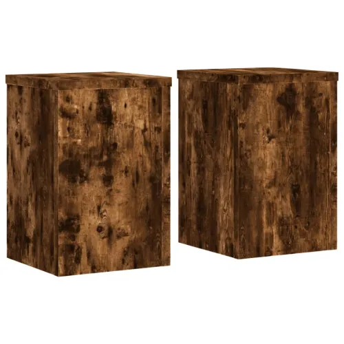 Stalci za biljke 2 kom 20x20x30 cm konstruirano drvo - Dimljeni hrast 20 x 20 x 30 cm 2 Dimljeni hrast Cijena