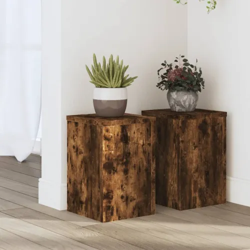 Stalci za biljke 2 kom 20x20x30 cm konstruirano drvo - Dimljeni hrast 20 x 20 x 30 cm 2 Dimljeni hrast Cijena