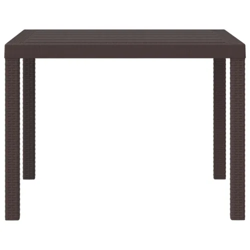 Stol za vrt Smeđa 100 x 100 x 73 cm poliratan - Smeđa 1 m Cijena