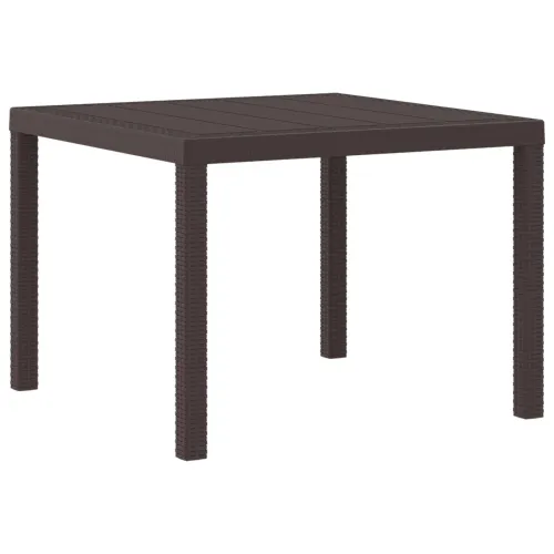 Stol za vrt Smeđa 100 x 100 x 73 cm poliratan - Smeđa 1 m Cijena