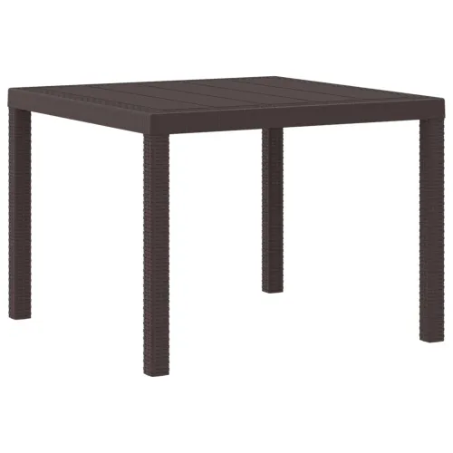 Stol za vrt Smeđa 100 x 100 x 73 cm poliratan - Smeđa 1 m Cijena