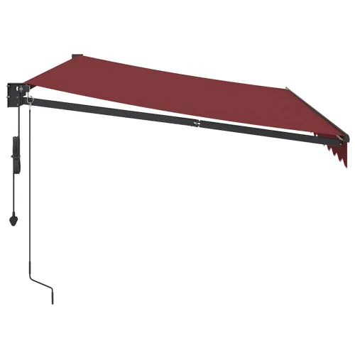 Tenda na automatsko uvlačenje bordo 350x250 cm - Tamno crvena 3,5 x 2,5 m s antracitnim okvirom Cijena