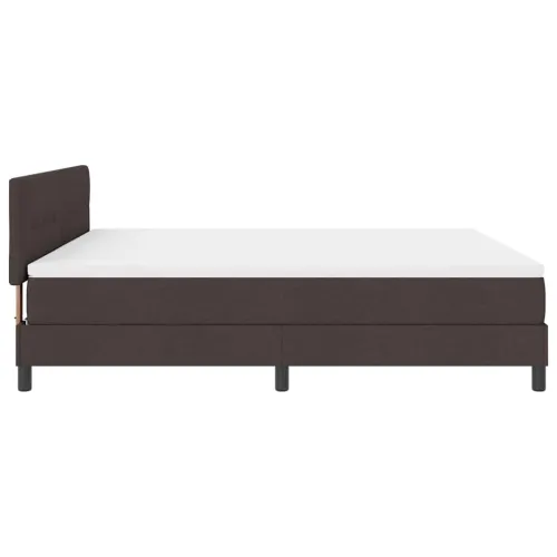 Box spring krevet Tamno smeđa 180 x 200 cm tkanina - Tamno smeđa 180 x 200 cm Prošiveno gumbima Cijena