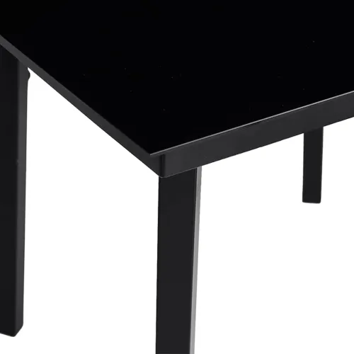 Vrtna garnitura - 3-dijelni vrtni blagovaonski set s jastucima od crnog - Crna i tamno siva 80 x 80 x 74 cm 2 Crna i tamno siva Cijena