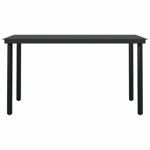 Vrtna garnitura - 5-dijelni vrtni blagovaonski set s jastucima poliratan i staklo - Smeđa i krem ​​bijela 140 x 70 x 74 cm 4 Sme Cijena